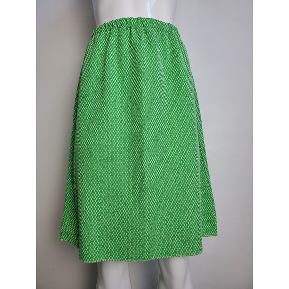 Vintage Dresses & Skirts - Vintage 70's Green Checkerboard Skirt